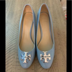 TORY BURCH Block Heel Pump in Baby Blue